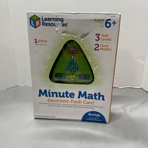 Learning Resources Minute Math Electronic Flash Card Ages 7-10 Grades 1-4 NEW!